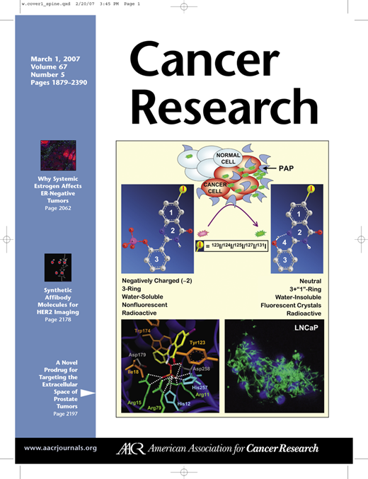 Cancer Research Cover Image for Volume 67, Issue 5