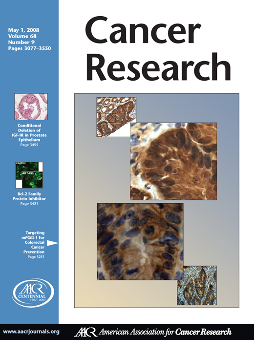 Cancer Research Cover Image for Volume 68, Issue 9