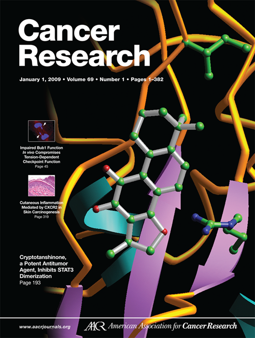 Cancer Research Cover Image for Volume 69, Issue 1