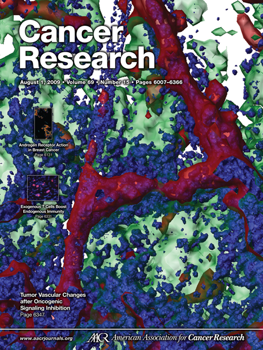 Cancer Research Cover Image for Volume 69, Issue 15