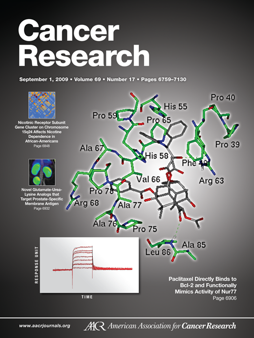 Cancer Research Cover Image for Volume 69, Issue 17
