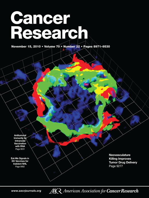 Cancer Research Cover Image for Volume 70, Issue 22