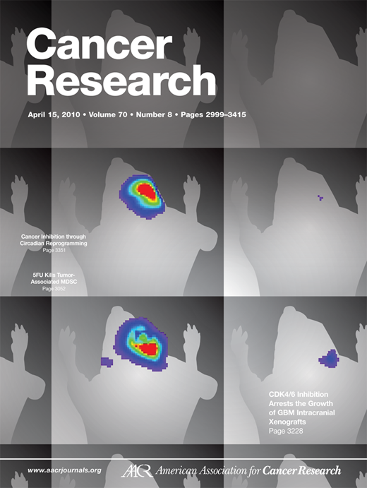 Cancer Research Cover Image for Volume 70, Issue 8