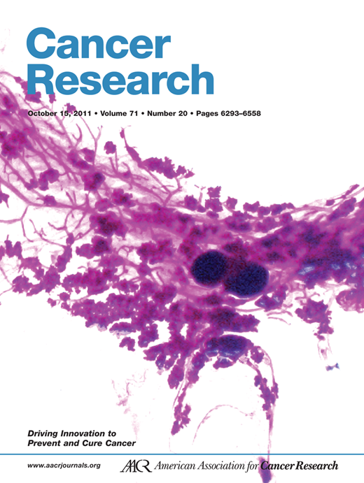 Cancer Research Cover Image for Volume 71, Issue 20
