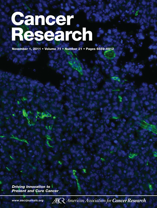 Cancer Research Cover Image for Volume 71, Issue 21