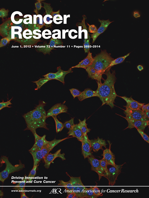 Cancer Research Cover Image for Volume 72, Issue 11