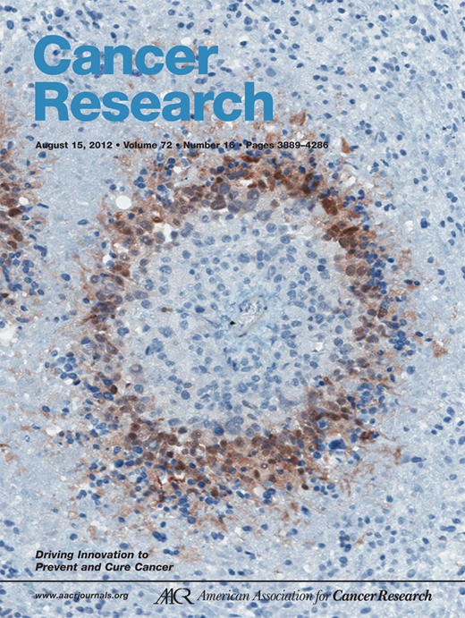 Cancer Research Cover Image for Volume 72, Issue 16