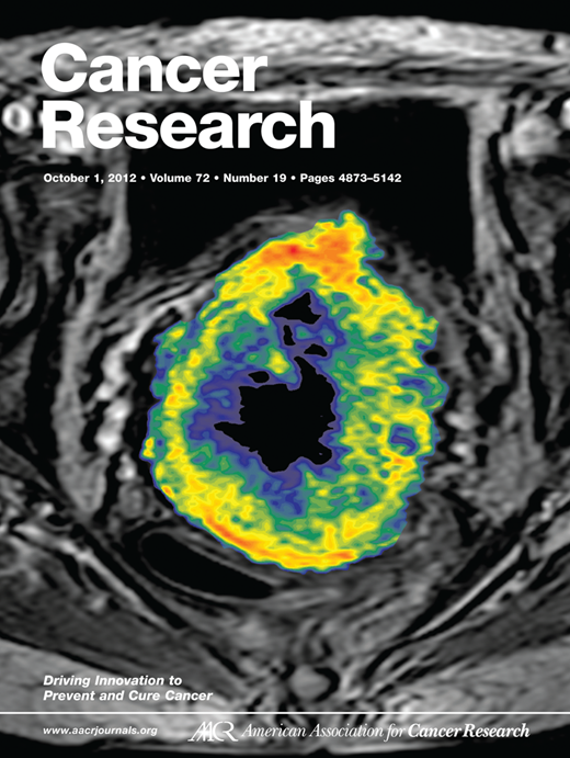 Cancer Research Cover Image for Volume 72, Issue 19