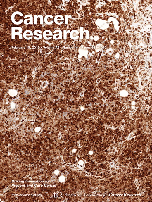 Cancer Research Cover Image for Volume 72, Issue 4