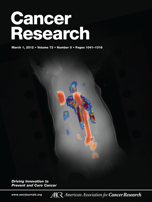 Cancer Research Cover Image for Volume 72, Issue 5
