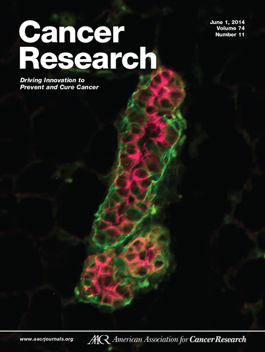Cancer Research Cover Image for Volume 74, Issue 11