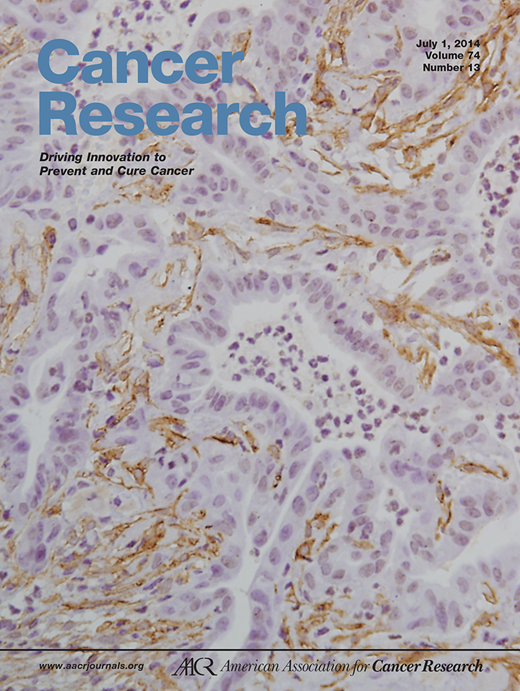 Cancer Research Cover Image for Volume 74, Issue 13