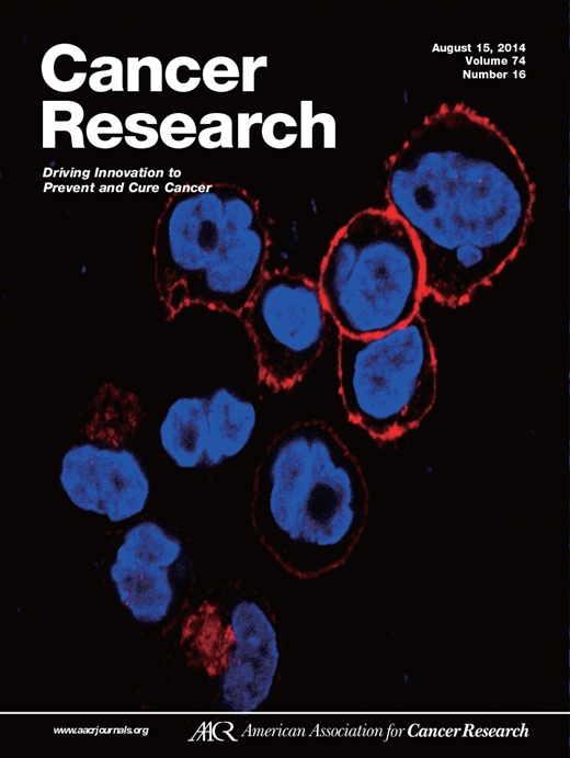 Cancer Research Cover Image for Volume 74, Issue 16