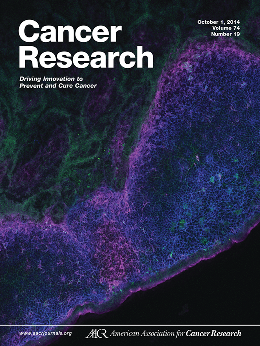 Cancer Research Cover Image for Volume 74, Issue 19