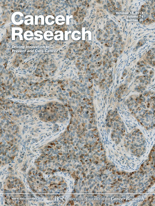Cancer Research Cover Image for Volume 74, Issue 20