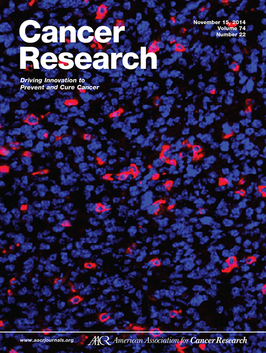 Cancer Research Cover Image for Volume 74, Issue 22
