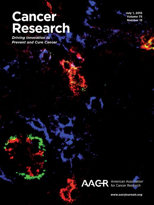 Cancer Research Cover Image for Volume 75, Issue 13