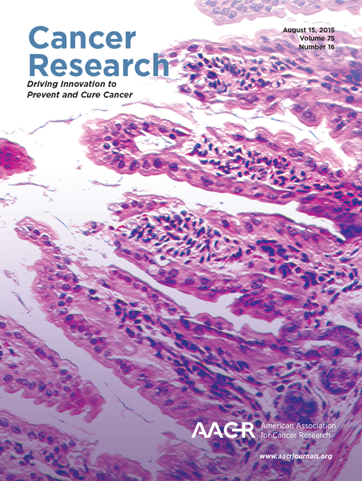 Cancer Research Cover Image for Volume 75, Issue 16