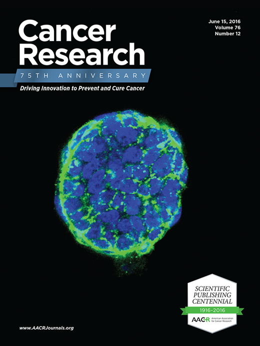 Cancer Research Cover Image for Volume 76, Issue 12