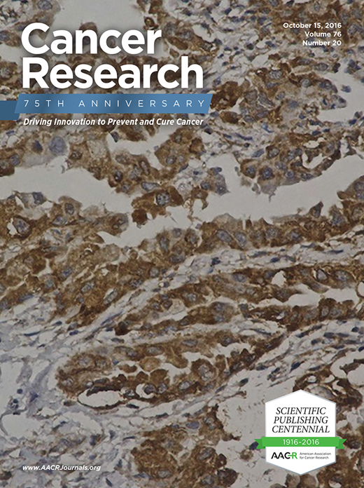 Cancer Research Cover Image for Volume 76, Issue 20