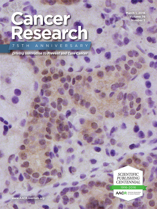 Cancer Research Cover Image for Volume 76, Issue 5