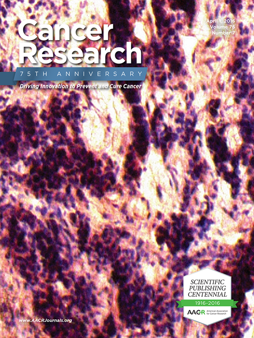 Cancer Research Cover Image for Volume 76, Issue 7