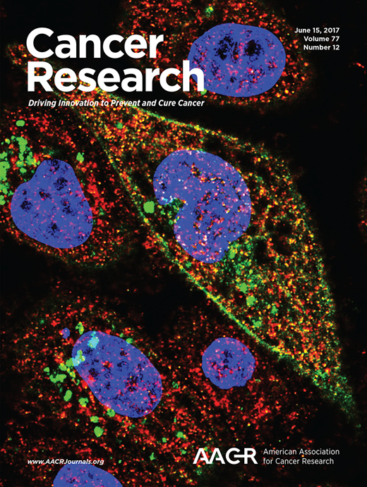 Cancer Research Cover Image for Volume 77, Issue 12