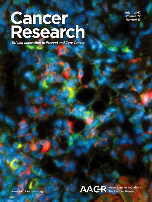 Cancer Research Cover Image for Volume 77, Issue 13