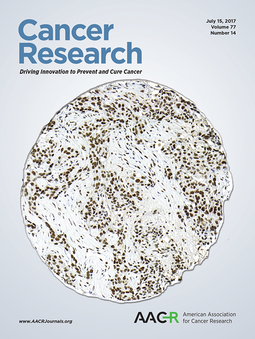 Cancer Research Cover Image for Volume 77, Issue 14