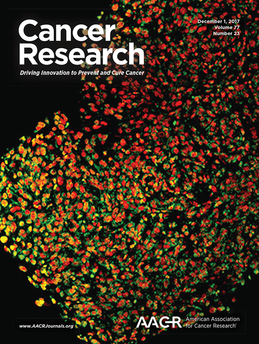 Cancer Research Cover Image for Volume 77, Issue 23