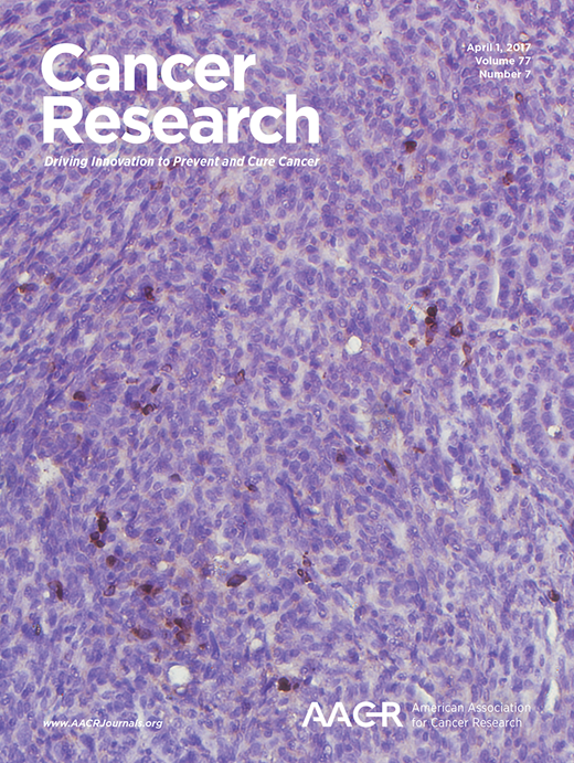 Cancer Research Cover Image for Volume 77, Issue 7