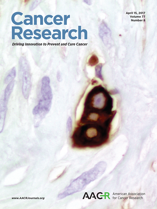 Cancer Research Cover Image for Volume 77, Issue 8
