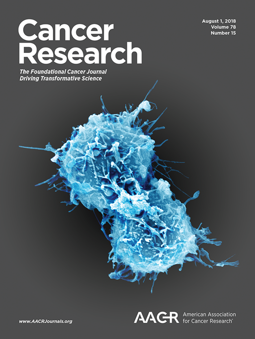Cancer Research Cover Image for Volume 78, Issue 15