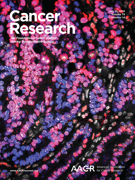 Cancer Research Cover Image for Volume 79, Issue 14