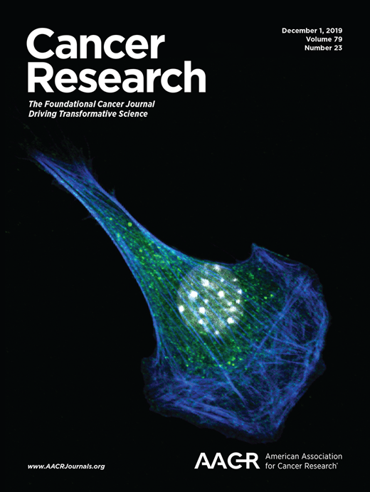 Cancer Research Cover Image for Volume 79, Issue 23