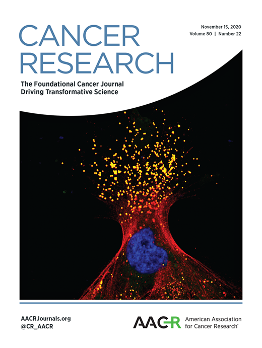 Cancer Research Cover Image for Volume 80, Issue 22