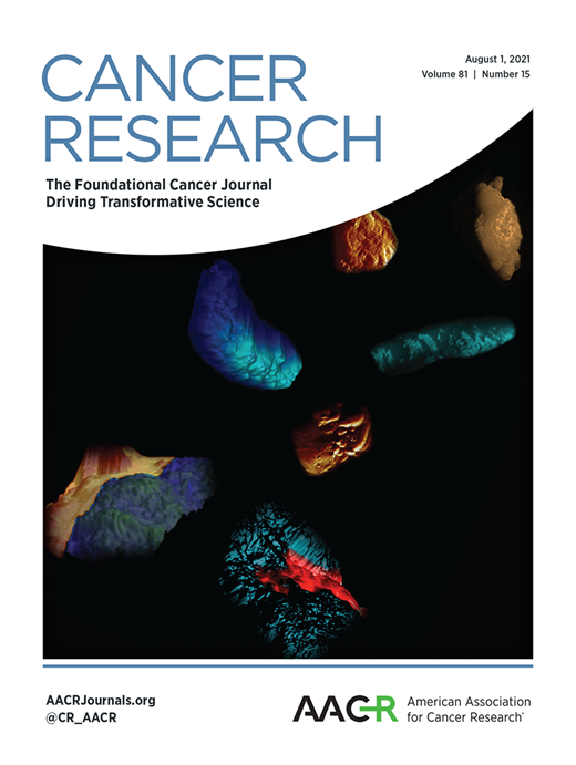 Cancer Research Cover Image for Volume 81, Issue 15