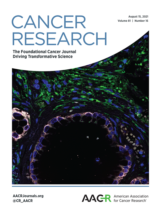 Cancer Research Cover Image for Volume 81, Issue 16