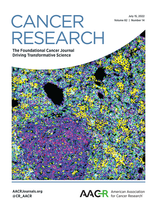 Cancer Research Cover Image for Volume 82, Issue 14