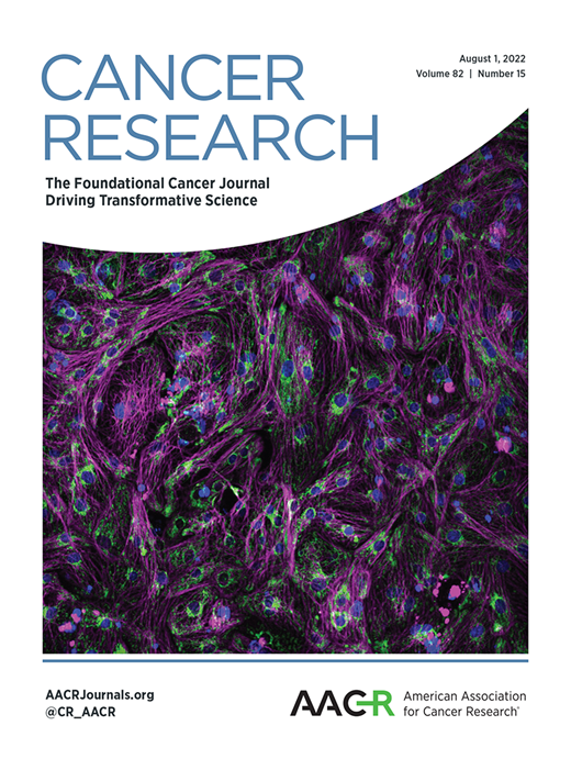 Cancer Research Cover Image for Volume 82, Issue 15