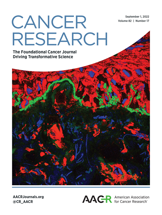 Cancer Research Cover Image for Volume 82, Issue 17