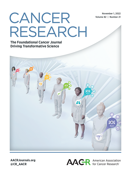 Cancer Research Cover Image for Volume 82, Issue 21