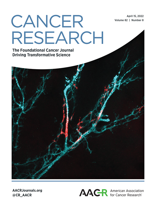 Cancer Research Cover Image for Volume 82, Issue 8