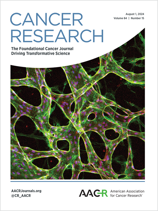 Cancer Research Cover Image for Volume 84, Issue 15