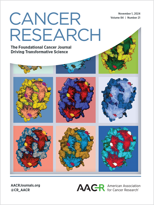 Cancer Research Cover Image for Volume 84, Issue 21