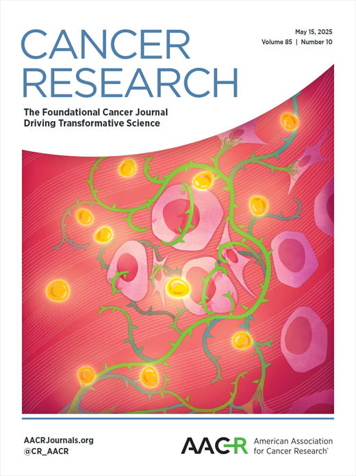 Cancer Research Cover Image for Volume 85, Issue 10