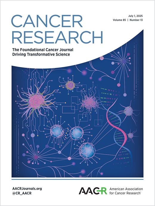 Cancer Research Cover Image for Volume 85, Issue 13