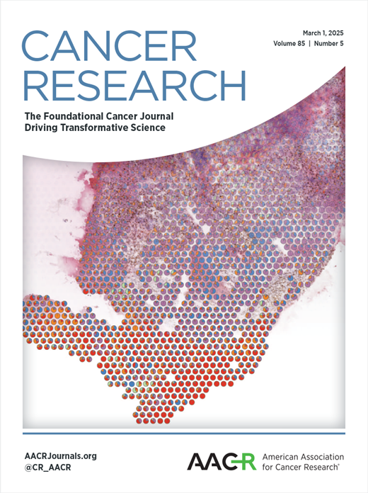 Cancer Research Cover Image for Volume 85, Issue 5