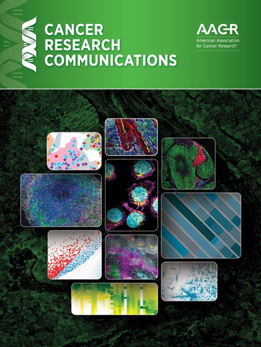 Cancer Research Communications Cover Image for Volume 3, Issue 6