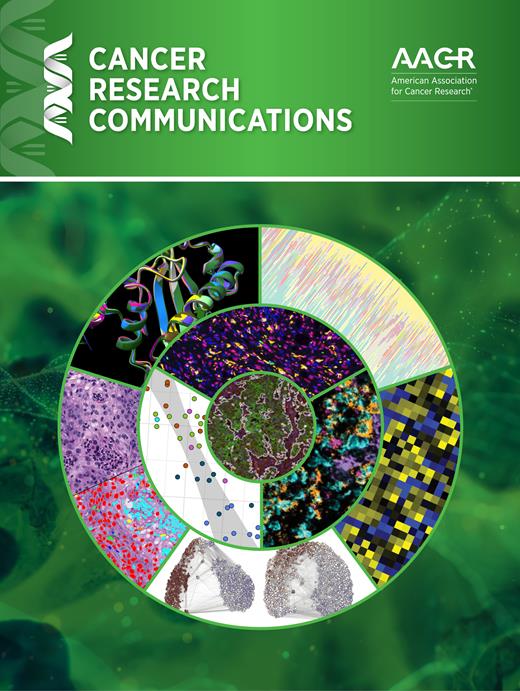 Cancer Research Communications Cover Image for Volume 5, Issue 7
